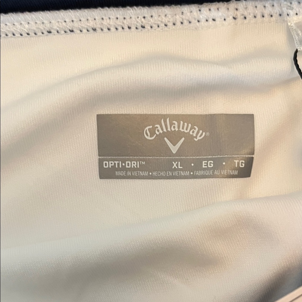 Callaway White Skort with Navy Golf and Red Accents - Picture 3 of 7